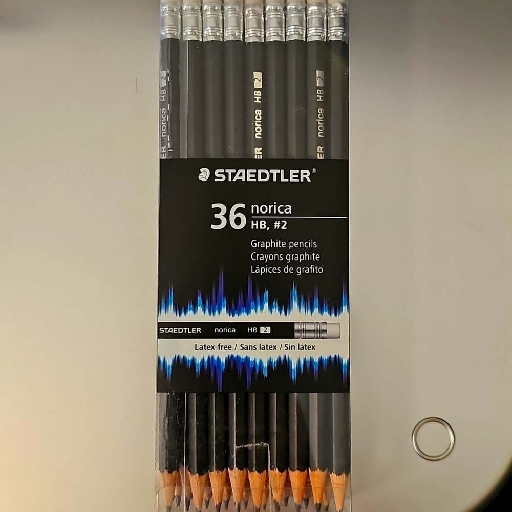 Staedtler Norica #2 HB Woodcased Pencils Black 36 -1 Pack